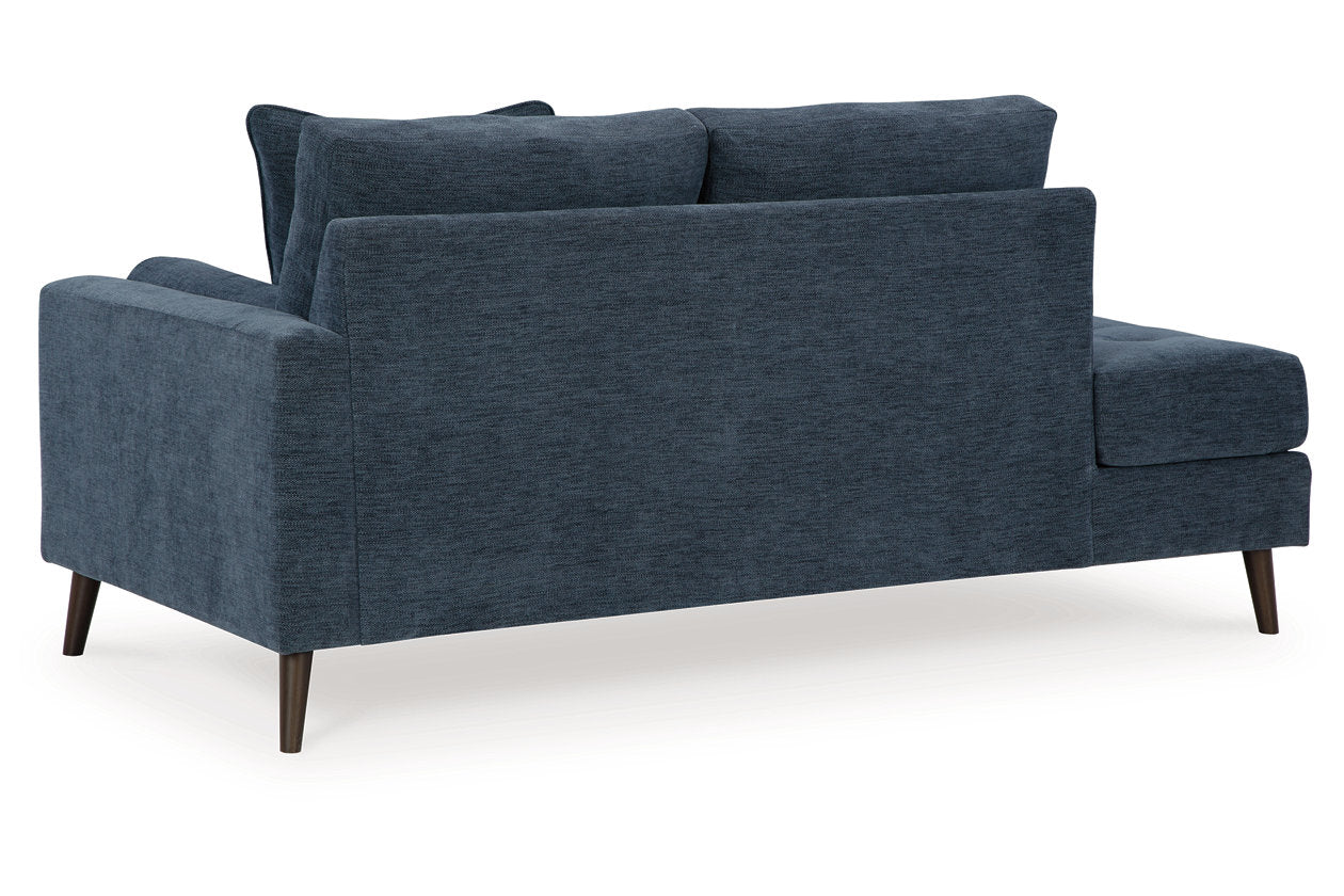 Bixler Navy Sofa and Chaise - Ashley - Luna Furniture