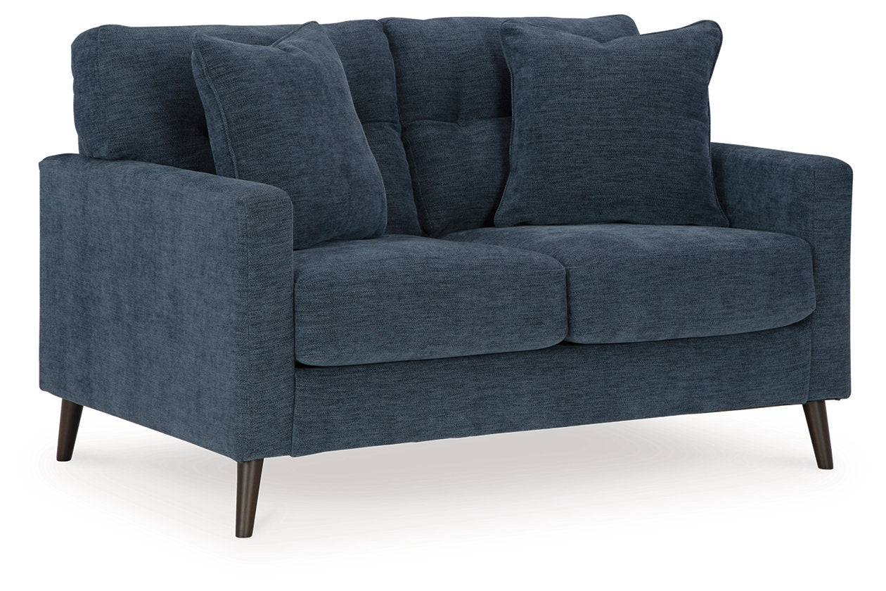 Bixler Navy Sofa, Loveseat and Chair - Ashley - Luna Furniture
