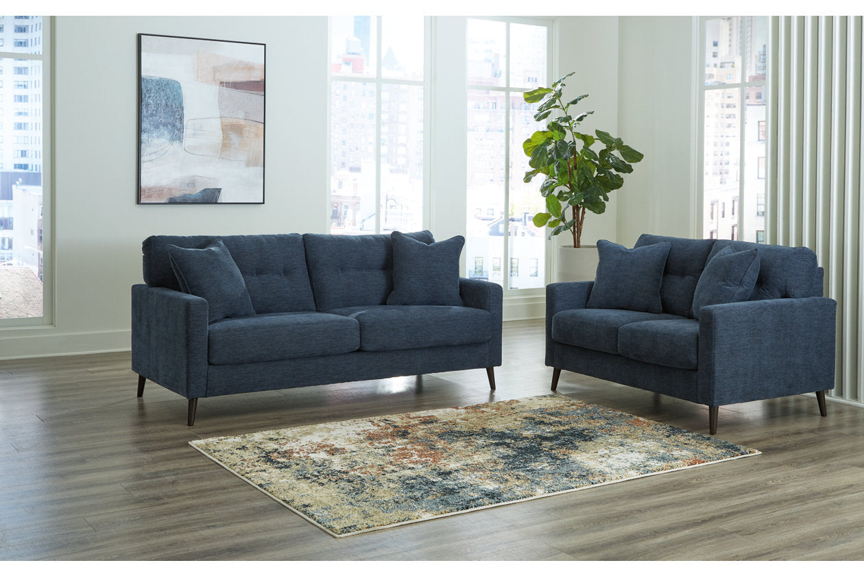 Bixler Navy Living Room Set - Ashley - Luna Furniture