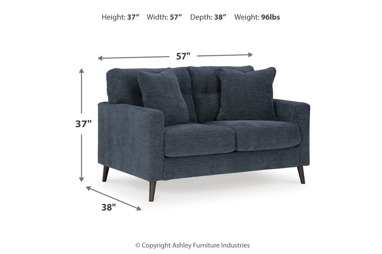 Bixler Navy Sofa, Loveseat and Chair - Ashley - Luna Furniture