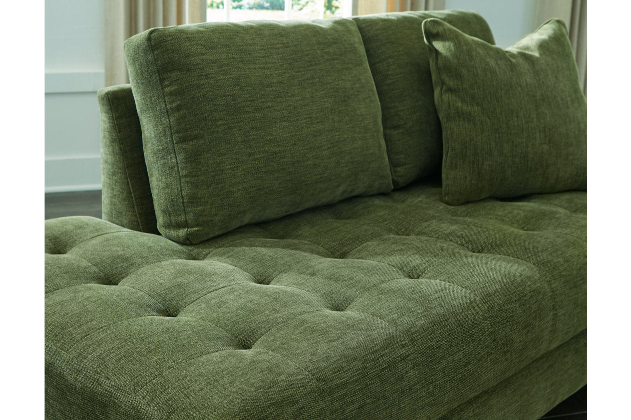 Bixler Olive Sofa and Chaise - Ashley - Luna Furniture