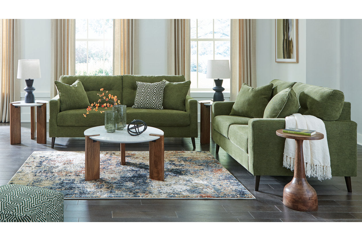 Bixler Olive Living Room Set - Ashley - Luna Furniture
