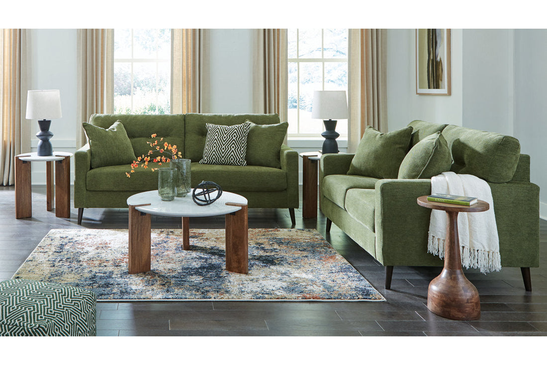 Bixler Olive Living Room Set - Ashley - Luna Furniture