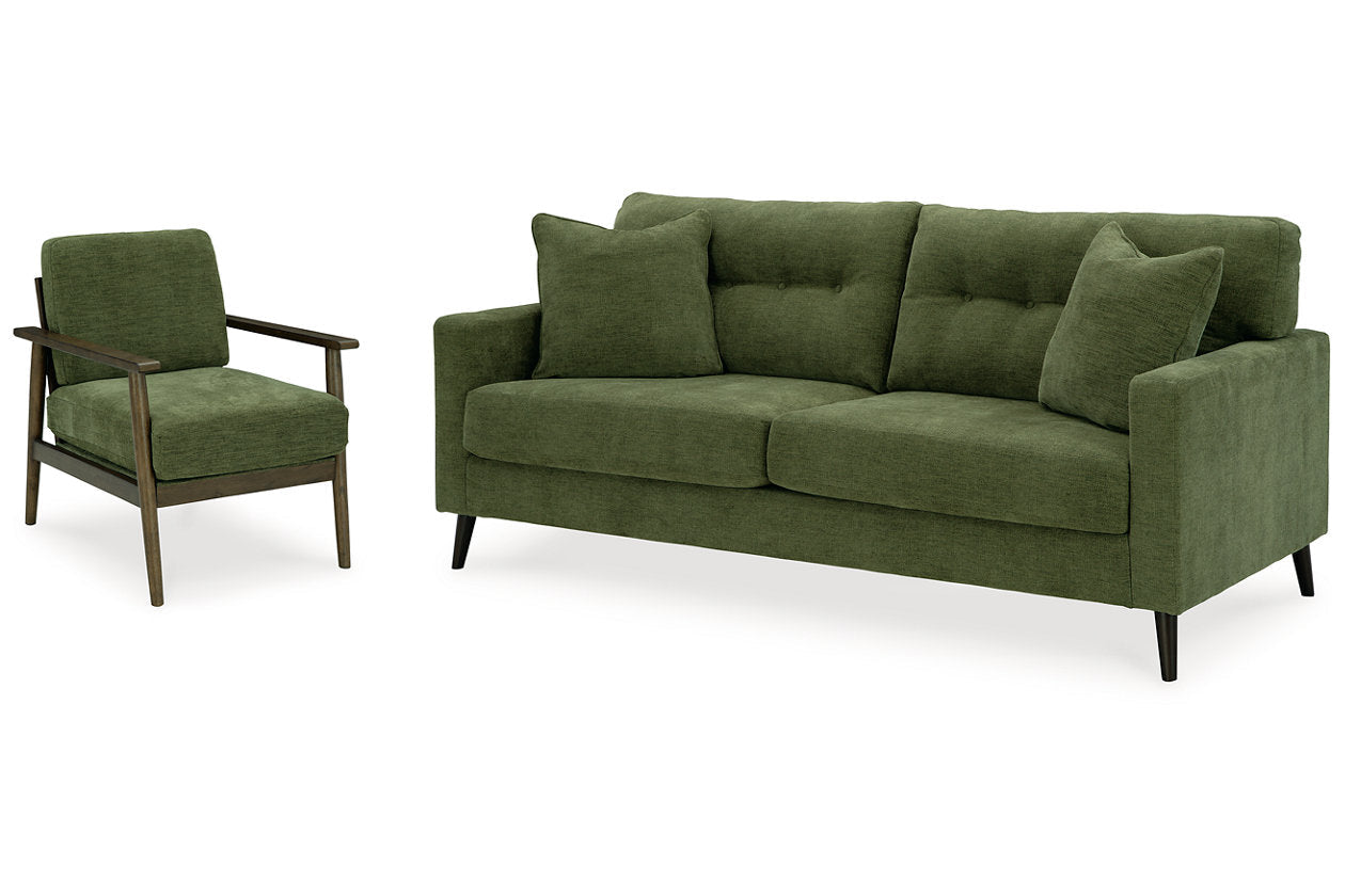 Bixler Olive Sofa and Chair - Ashley - Luna Furniture