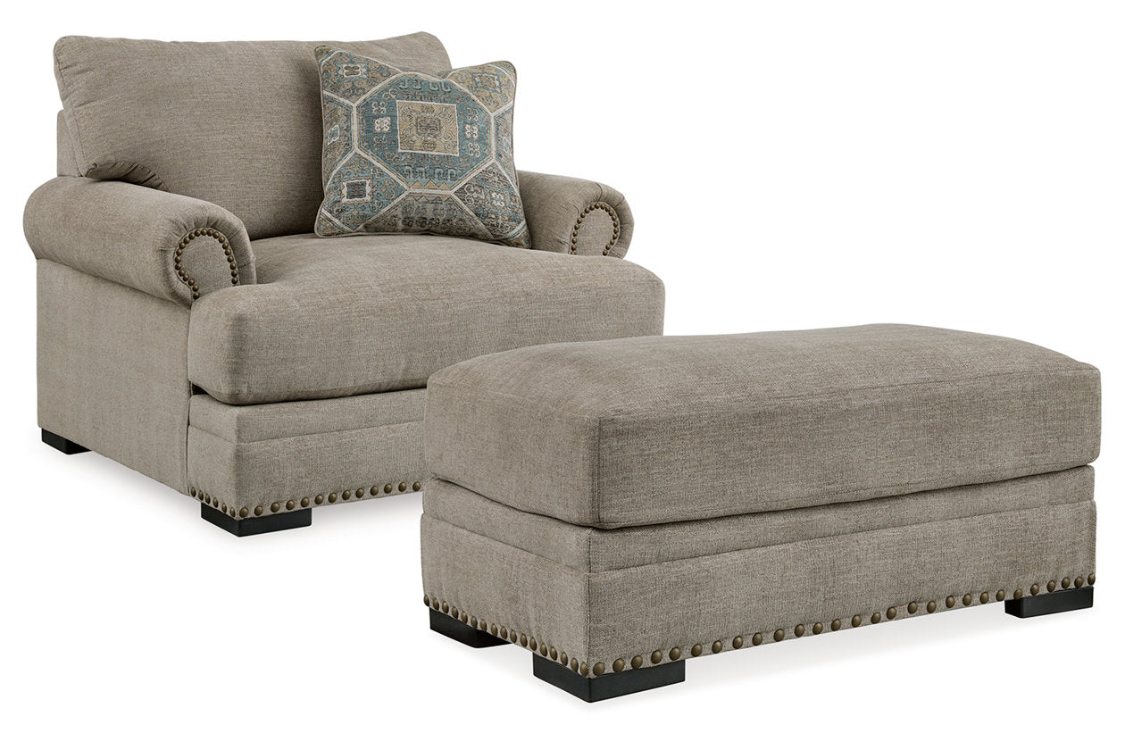 Galemore Oversized Chair and Ottoman - Ashley - Luna Furniture