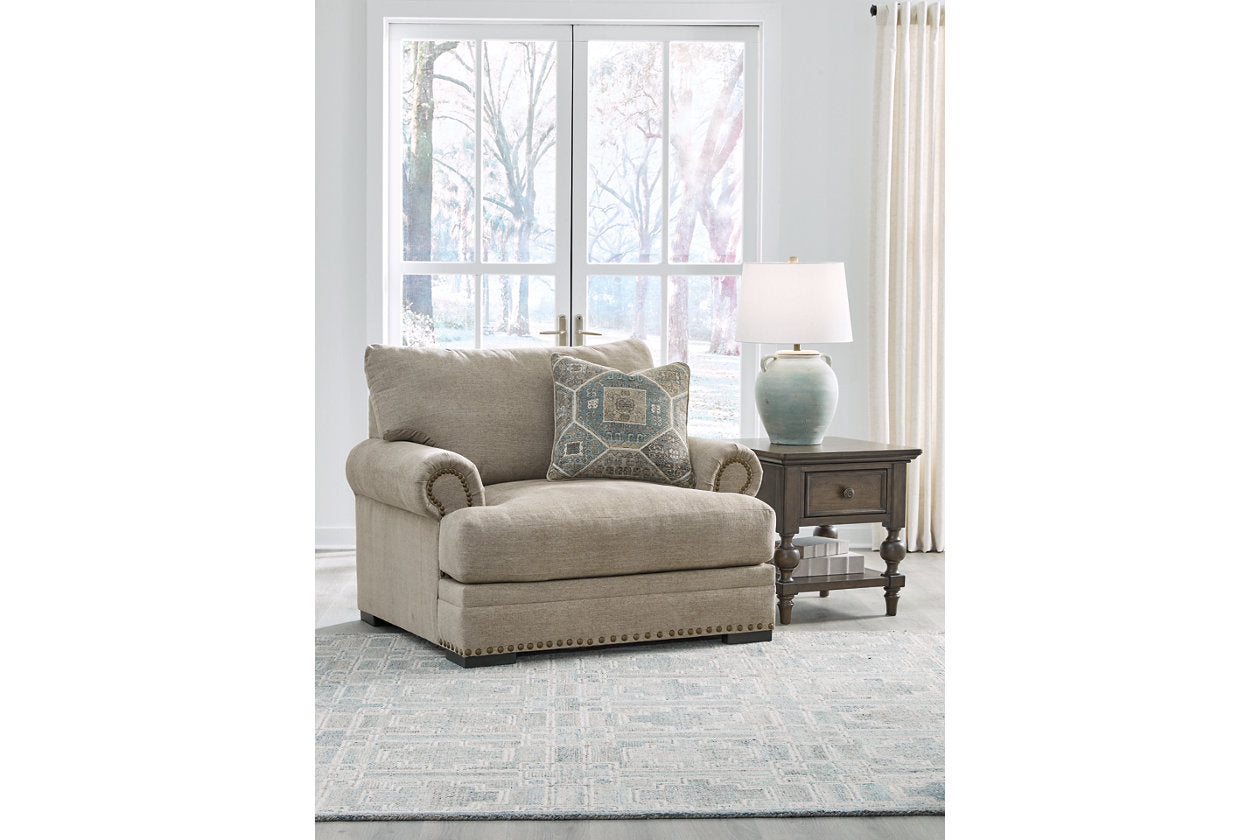 Galemore Oversized Chair and Ottoman - Ashley - Luna Furniture