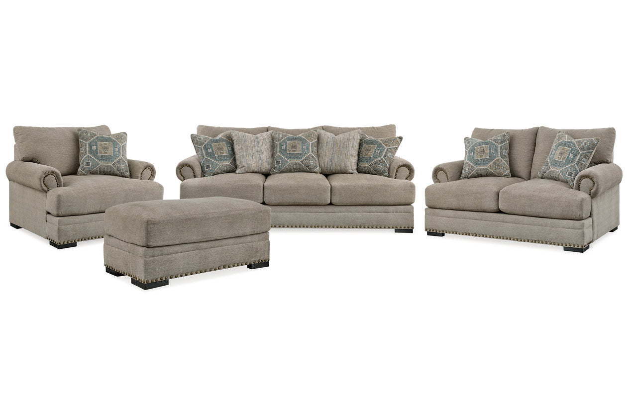 Galemore Sofa, Loveseat, Oversized Chair and Ottoman - Ashley - Luna Furniture