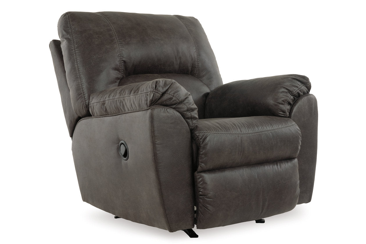 Tambo Pewter 2-Piece Sectional with Recliner - Ashley - Luna Furniture
