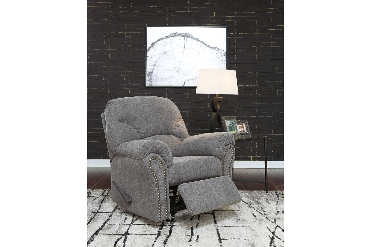 Allmaxx Pewter Sofa, Loveseat and Recliner - Ashley - Luna Furniture