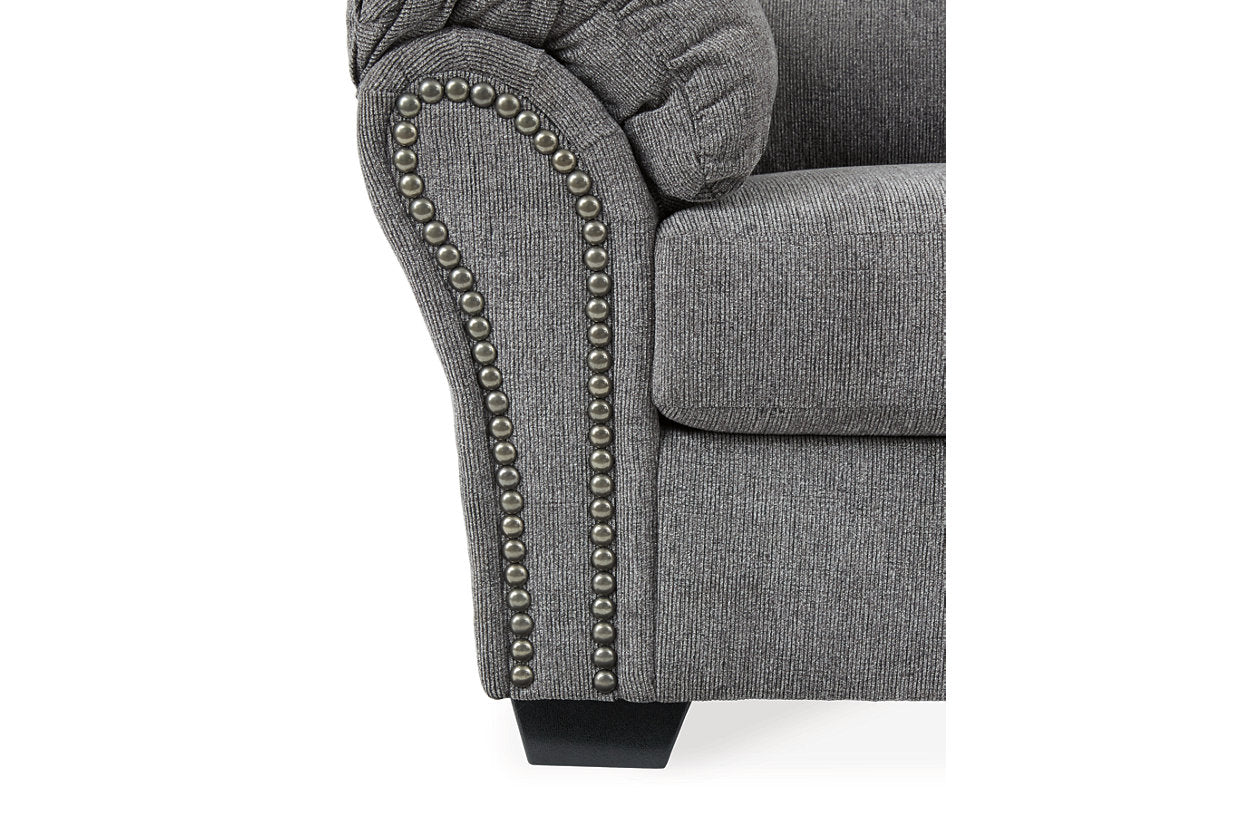 Allmaxx Pewter Sofa and Loveseat - Ashley - Luna Furniture