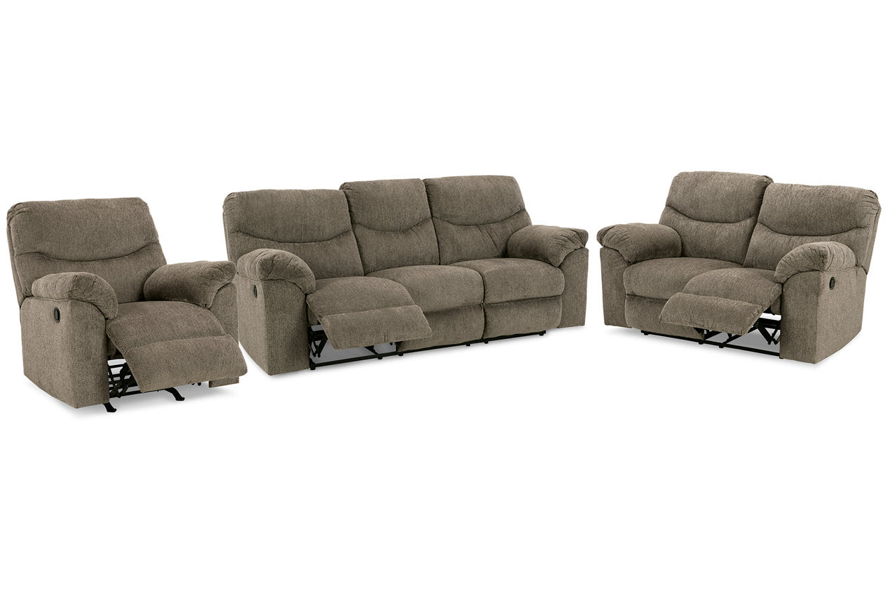 Alphons Putty Reclining Sofa, Loveseat and Recliner - Ashley - Luna Furniture