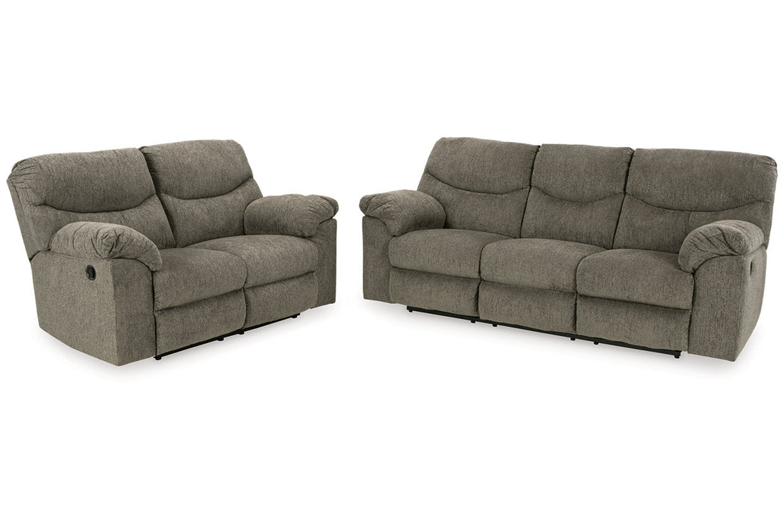 Alphons Putty Reclining Sofa and Loveseat - Ashley - Luna Furniture