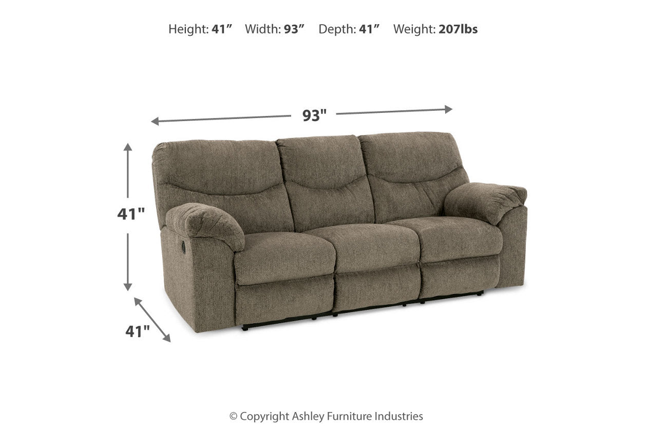 Alphons Putty Reclining Sofa, Loveseat and Recliner - Ashley - Luna Furniture