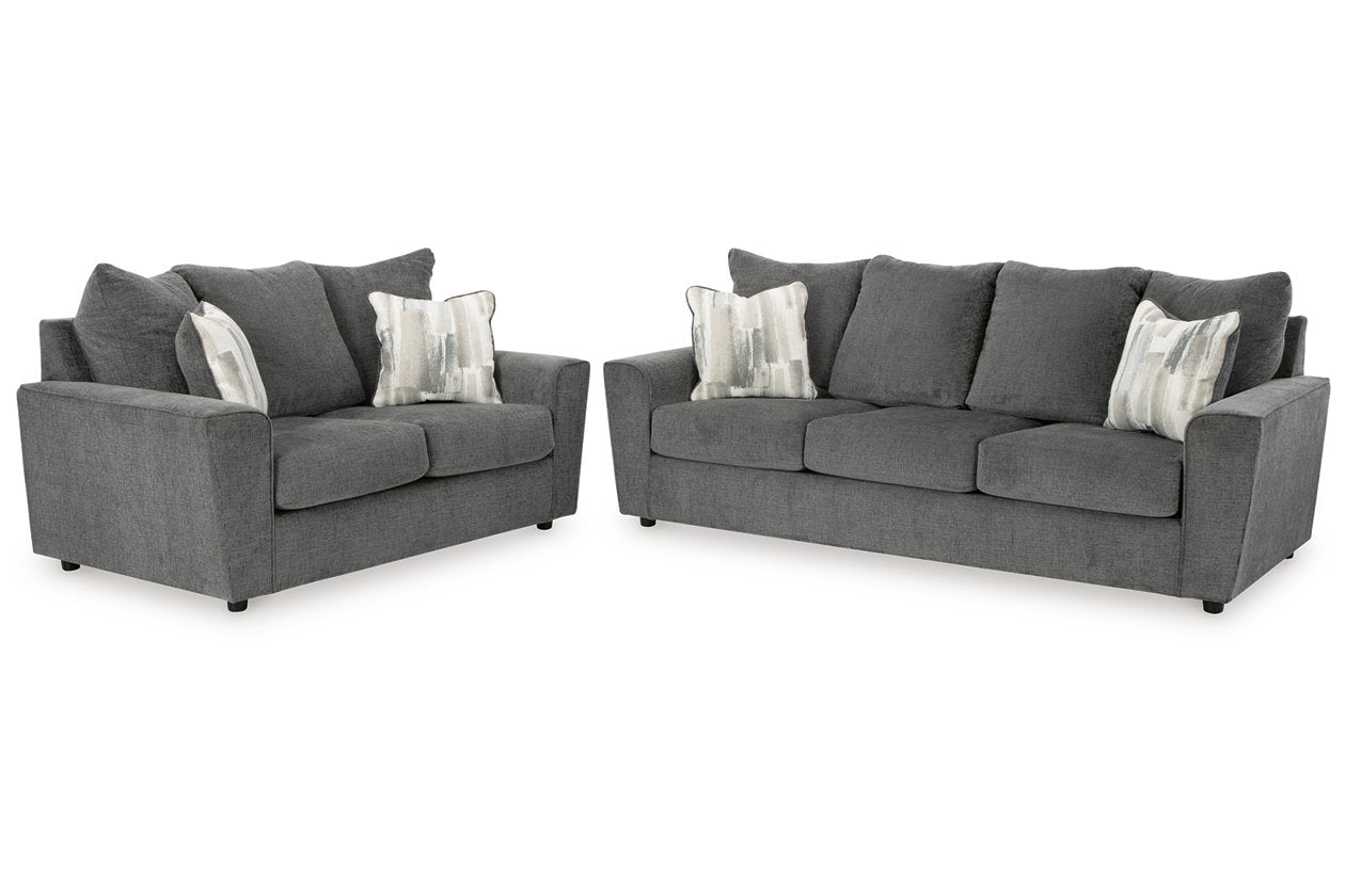 Stairatt Gravel Sofa and Loveseat - Ashley - Luna Furniture