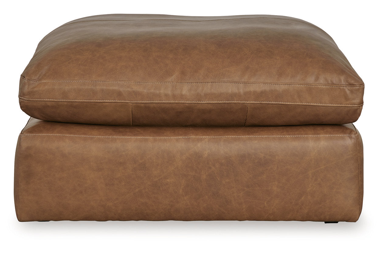 Emilia Caramel 5-Piece Sectional and Ottoman - Ashley - Luna Furniture