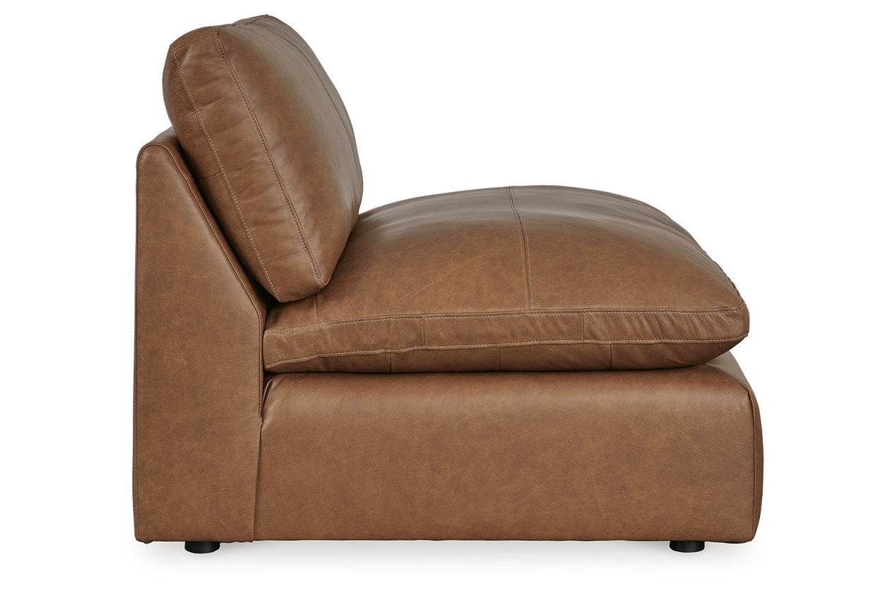 Emilia Caramel 5-Piece Sectional and Ottoman - Ashley - Luna Furniture