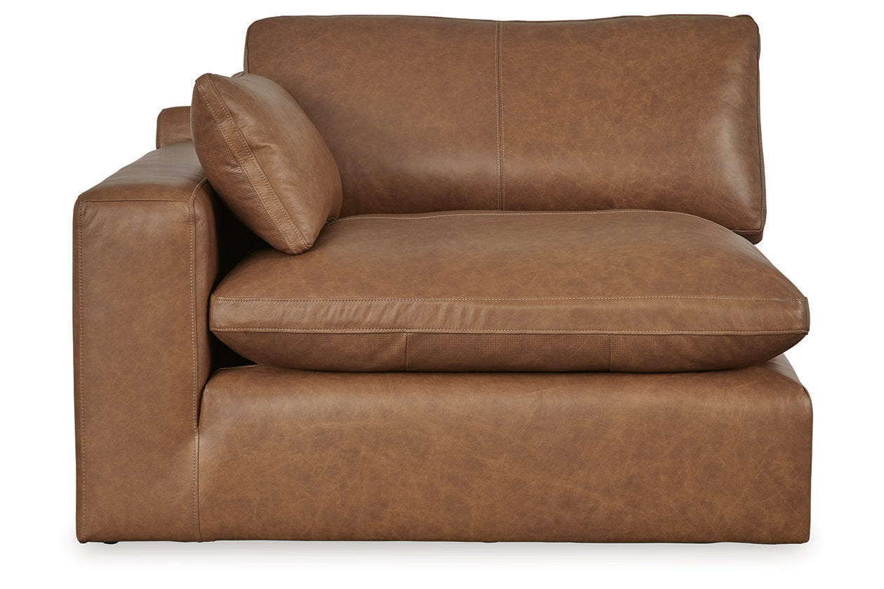 Emilia Caramel 5-Piece Sectional and Ottoman - Ashley - Luna Furniture