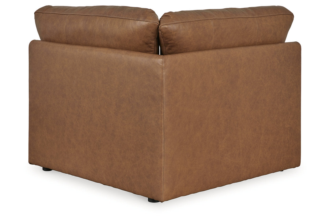 Emilia Caramel 5-Piece Sectional and Ottoman - Ashley - Luna Furniture