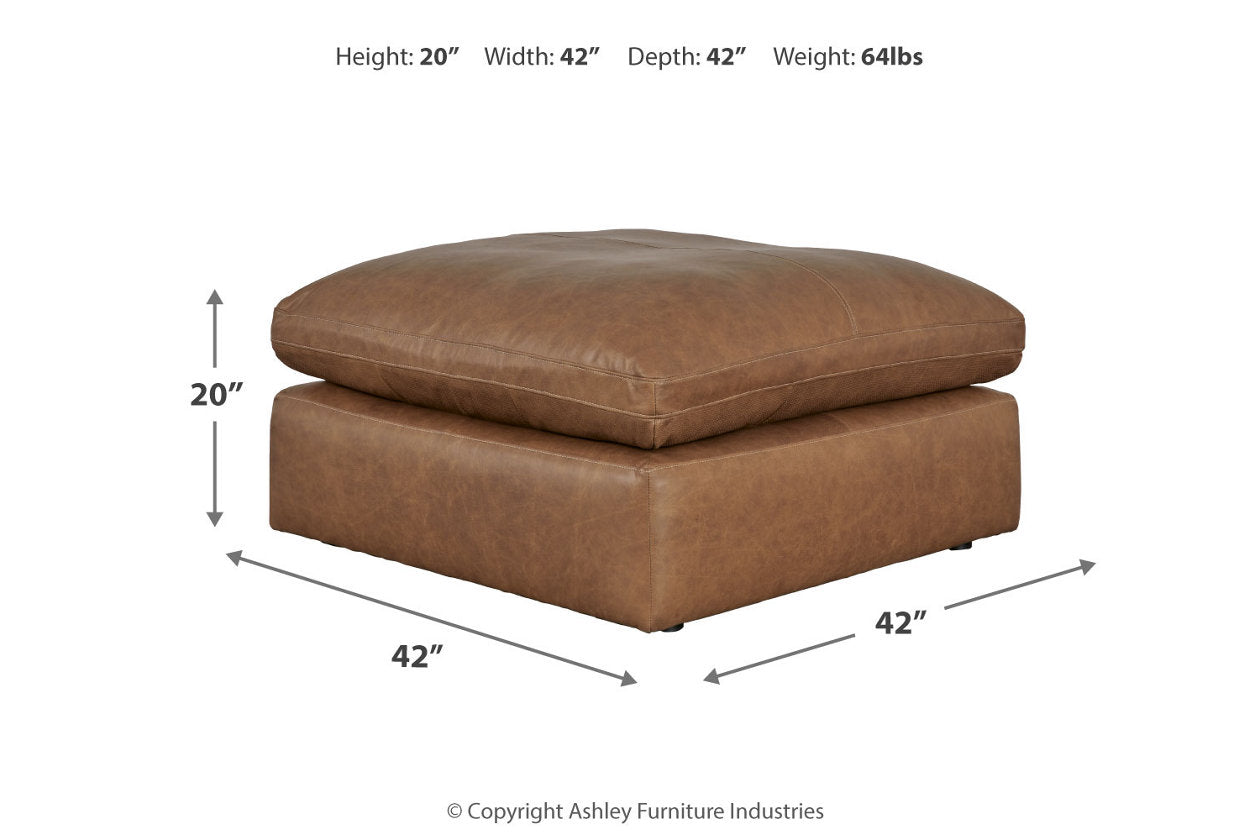 Emilia Caramel 5-Piece Sectional and Ottoman - Ashley - Luna Furniture