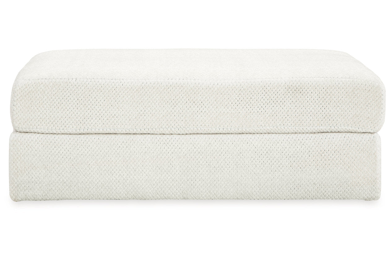 Karinne Linen Oversized Chair and Ottoman - Ashley - Luna Furniture