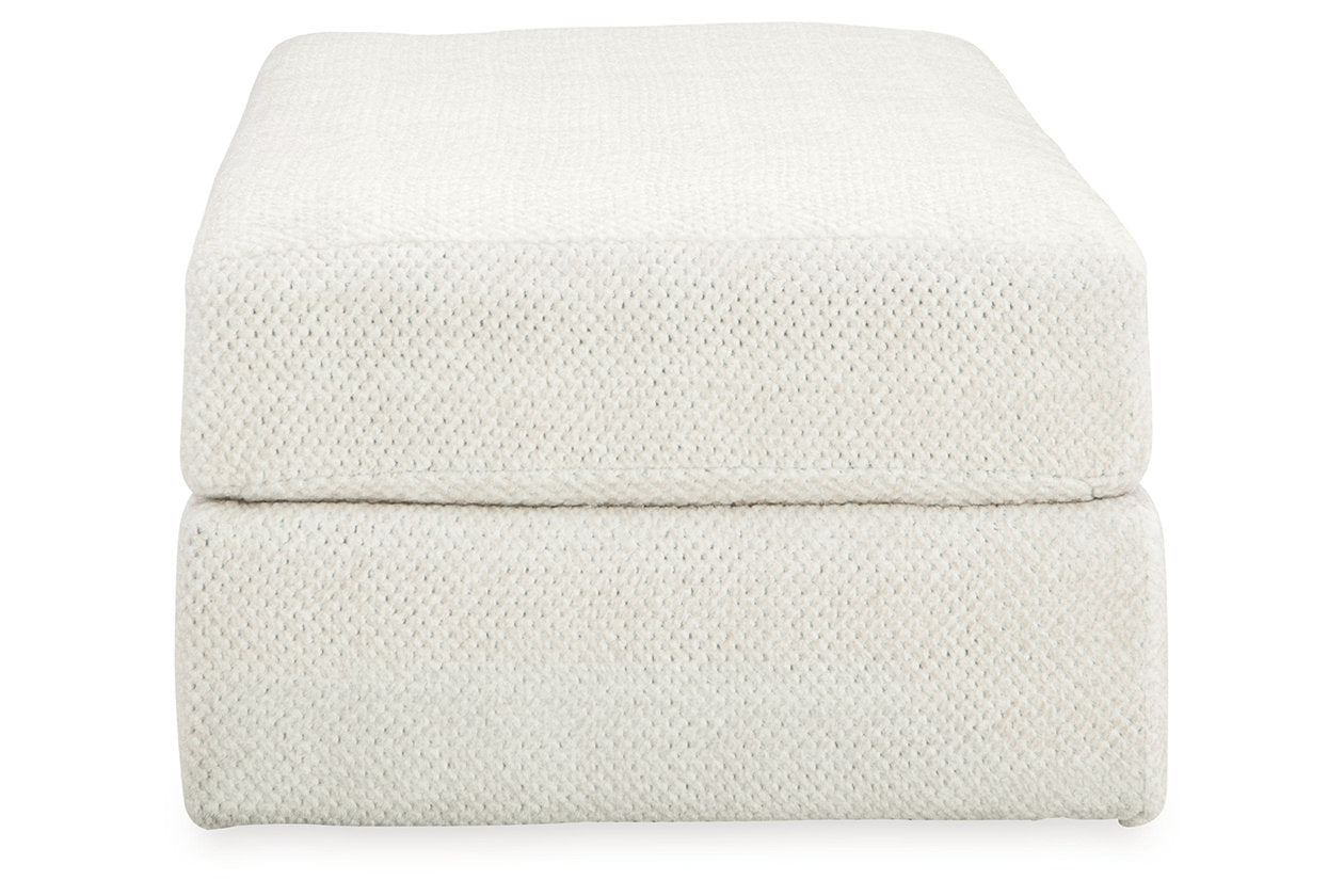 Karinne Linen Oversized Chair and Ottoman - Ashley - Luna Furniture