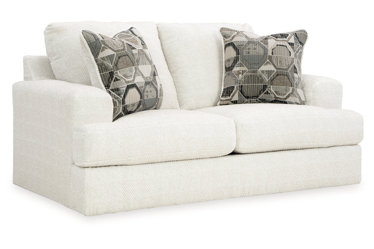 Karinne Linen Sofa, Loveseat, Oversized Chair and Ottoman - Ashley - Luna Furniture