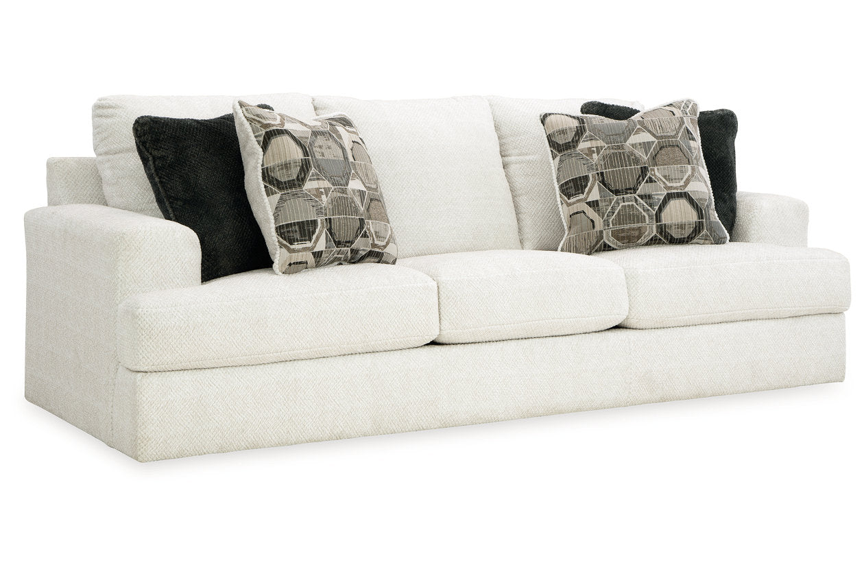 Karinne Linen Sofa, Loveseat, Oversized Chair and Ottoman - Ashley - Luna Furniture