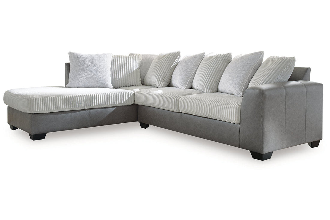 Clairette Court Alloy 2-Piece Sectional with Chaise - Ashley - Luna Furniture