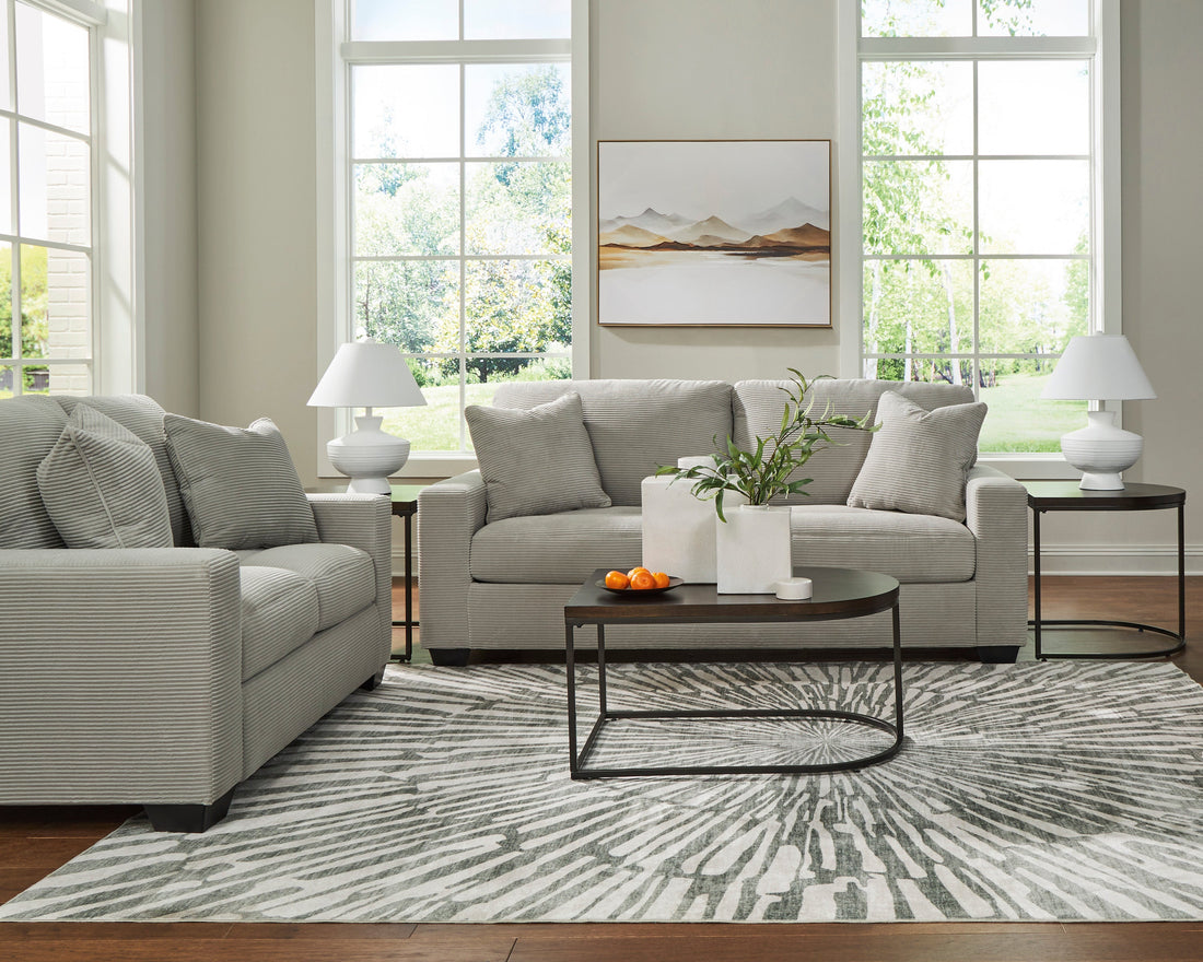 Greenbriar Smoke Sofa and Loveseat from Ashley - Luna Furniture