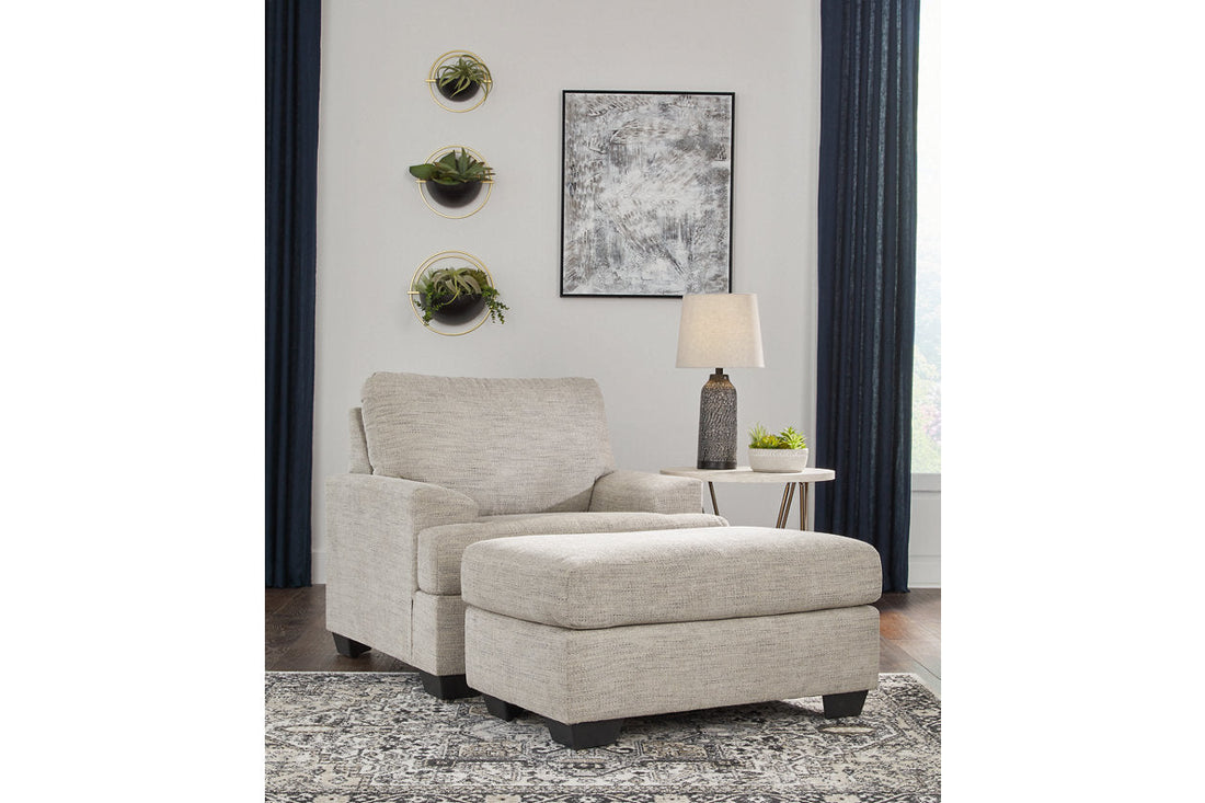Vayda Pebble Chair and Ottoman - Ashley - Luna Furniture