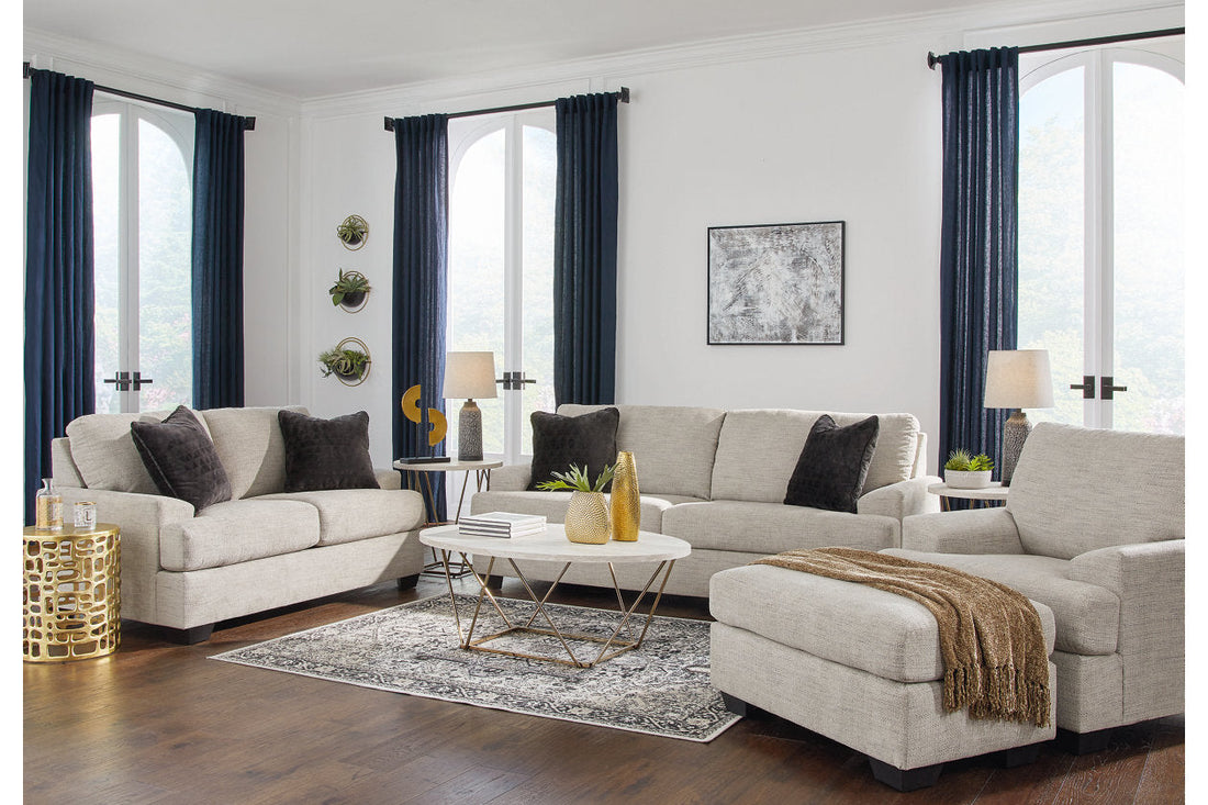 Vayda Pebble Sofa, Loveseat, Chair and Ottoman - Ashley - Luna Furniture