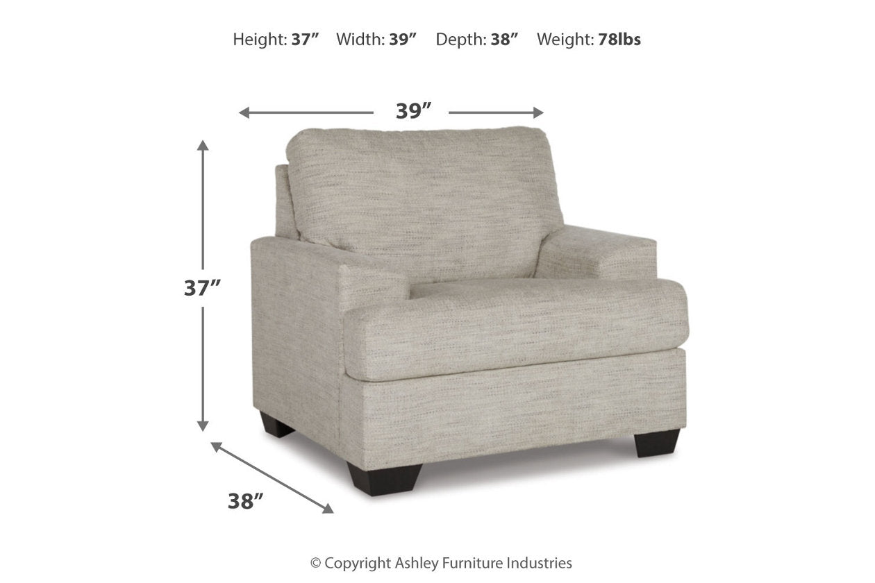 Vayda Pebble Chair and Ottoman - Ashley - Luna Furniture