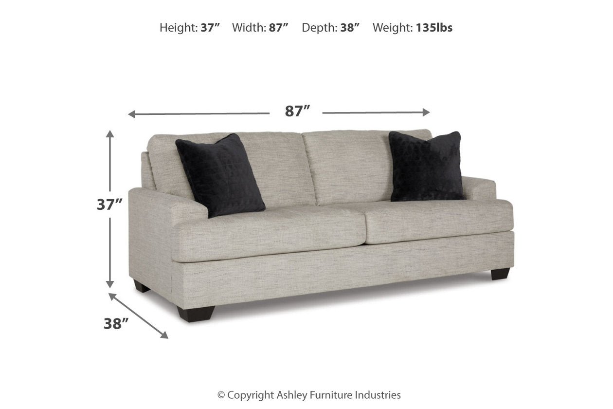Vayda Pebble Sofa, Loveseat, Chair and Ottoman - Ashley - Luna Furniture
