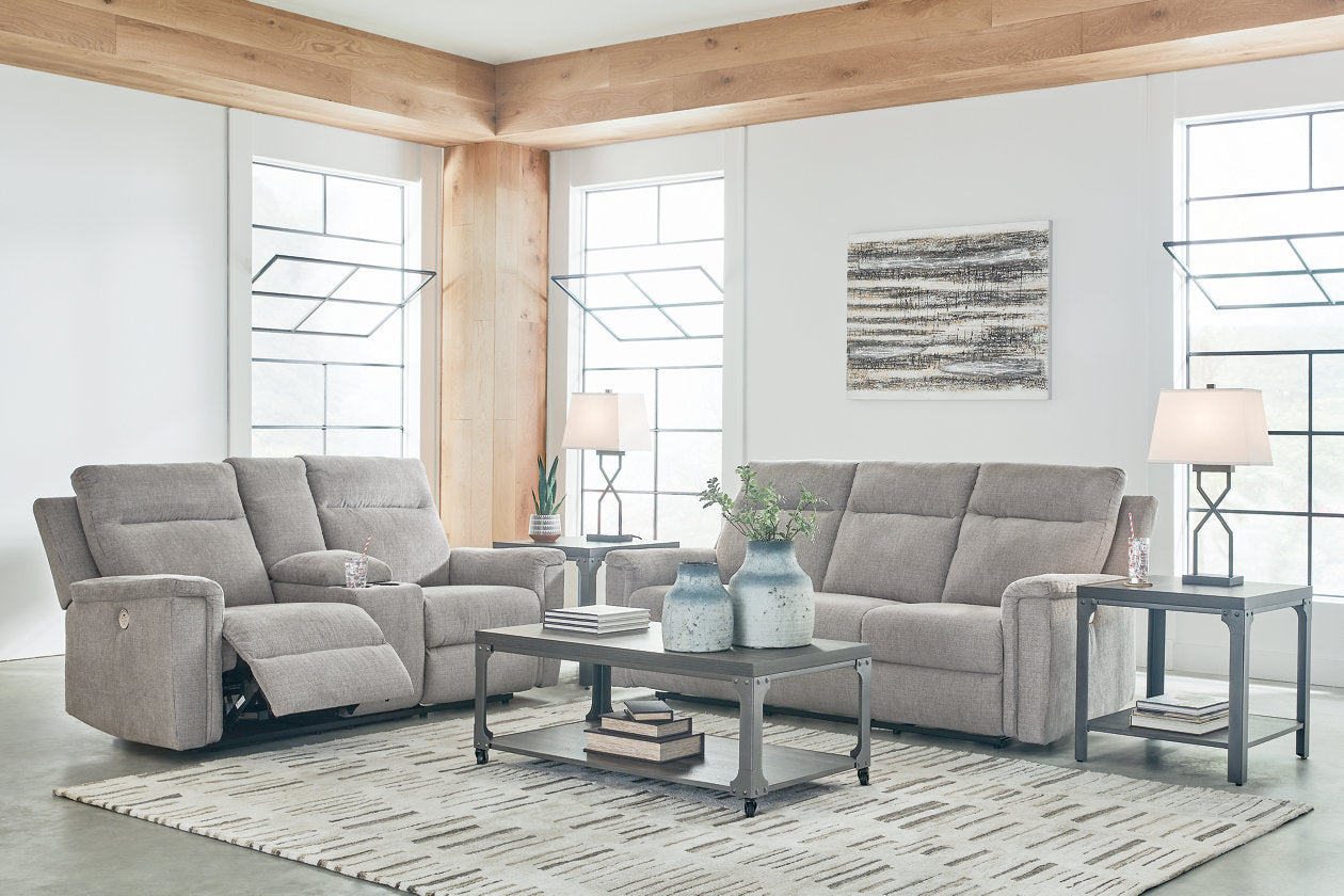 Barnsana Ash Power Reclining Living Room Set - Ashley - Luna Furniture