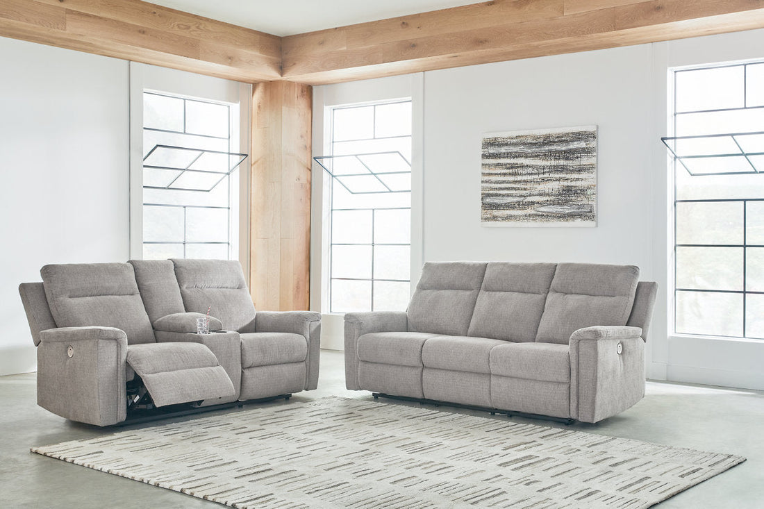 Barnsana Ash Power Reclining Living Room Set - Ashley - Luna Furniture