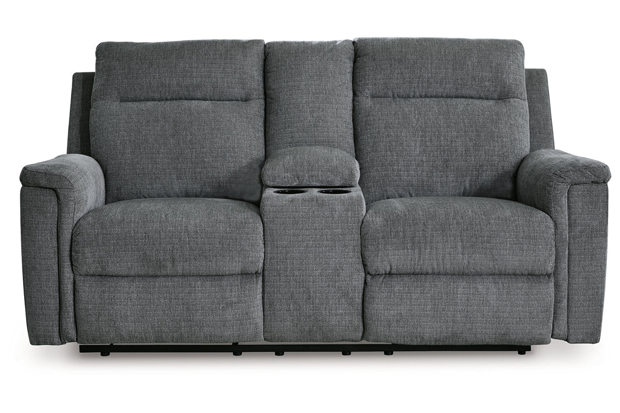 Barnsana Gravel Power Reclining Sofa, Loveseat and Recliner - Ashley - Luna Furniture