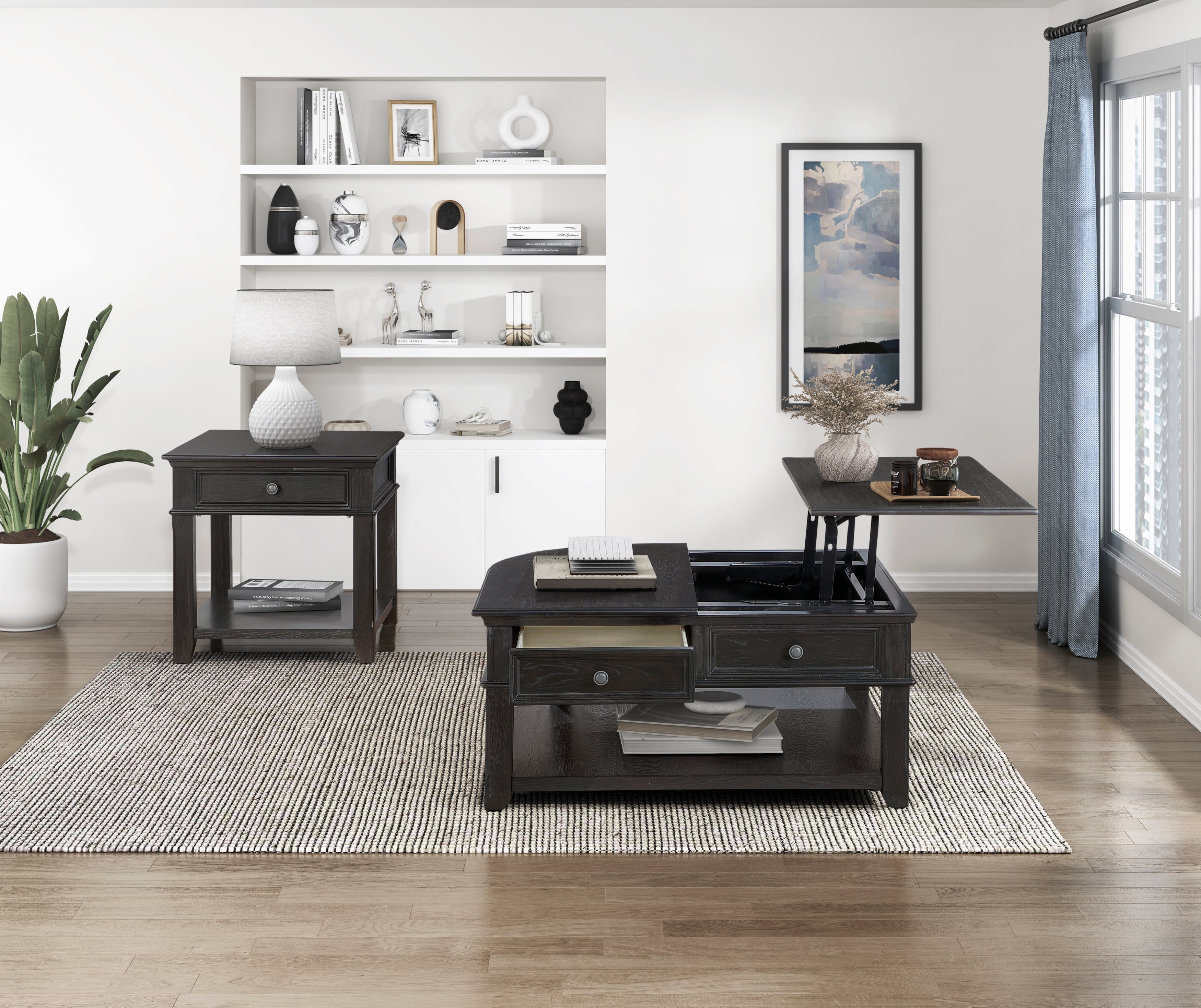 3503BK-01 Lift Top Cocktail Table - 3503BK-01