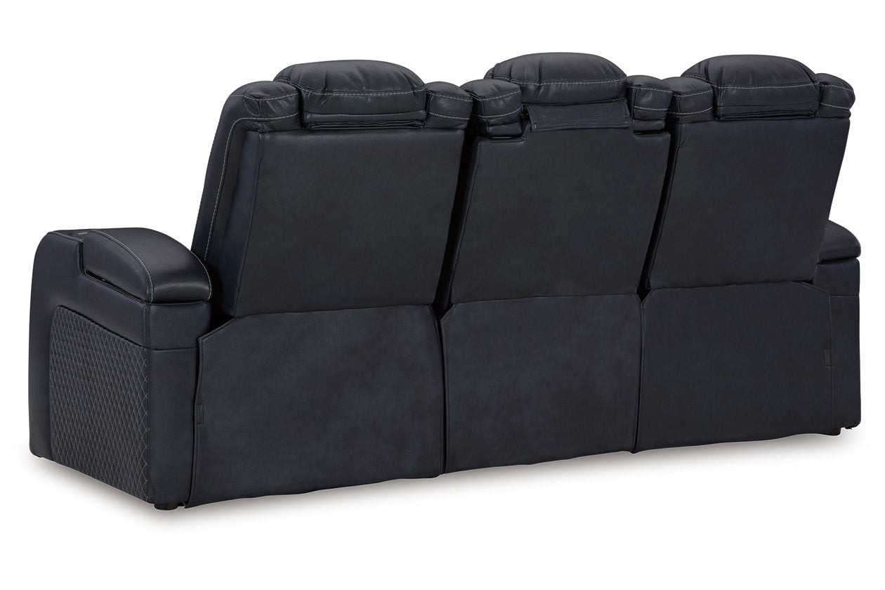 Fyne-Dyme Sapphire Power Reclining Sofa, Loveseat and Recliner - Ashley - Luna Furniture