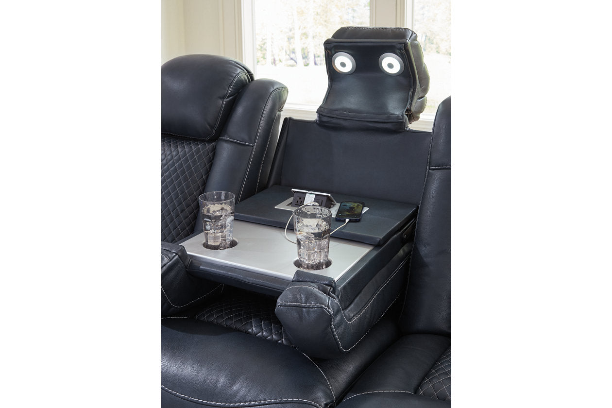 Fyne-Dyme Sapphire Power Reclining Sofa, Loveseat and Recliner - Ashley - Luna Furniture