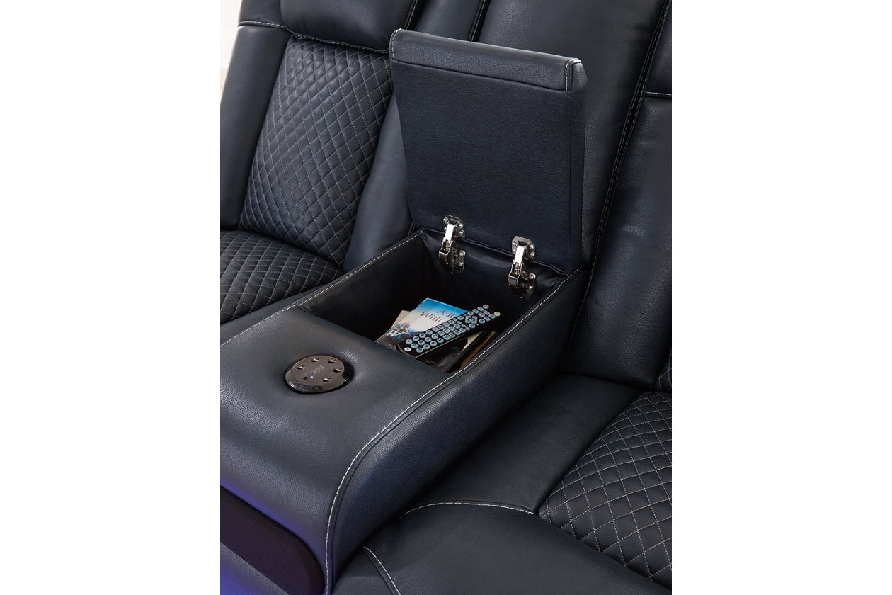 Fyne-Dyme Sapphire Power Reclining Living Room Set - Ashley - Luna Furniture