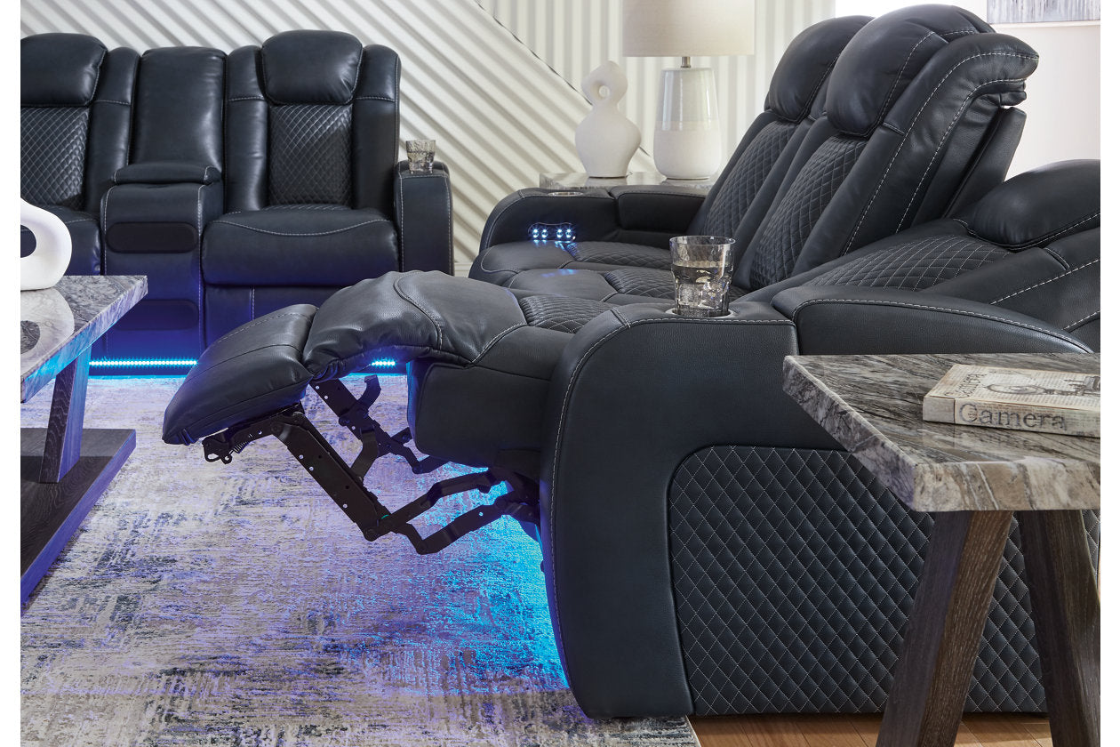 Fyne-Dyme Sapphire Power Reclining Living Room Set - Ashley - Luna Furniture