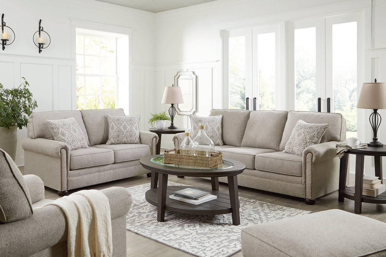 Gaelon Dune Sofa, Loveseat, Chair and Ottoman - Ashley - Luna Furniture