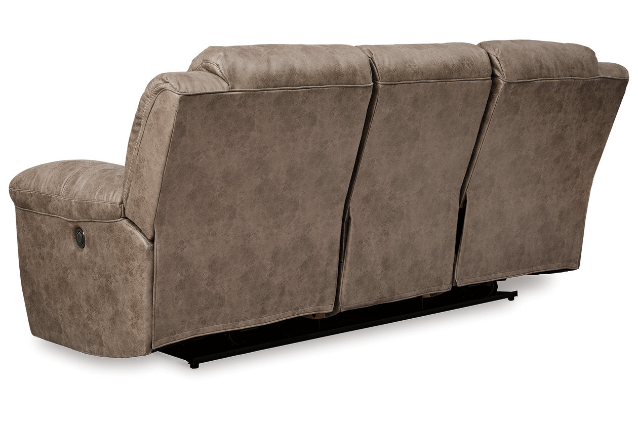 Stoneland Fossil Power Reclining Sofa, Loveseat and Recliner - Ashley - Luna Furniture