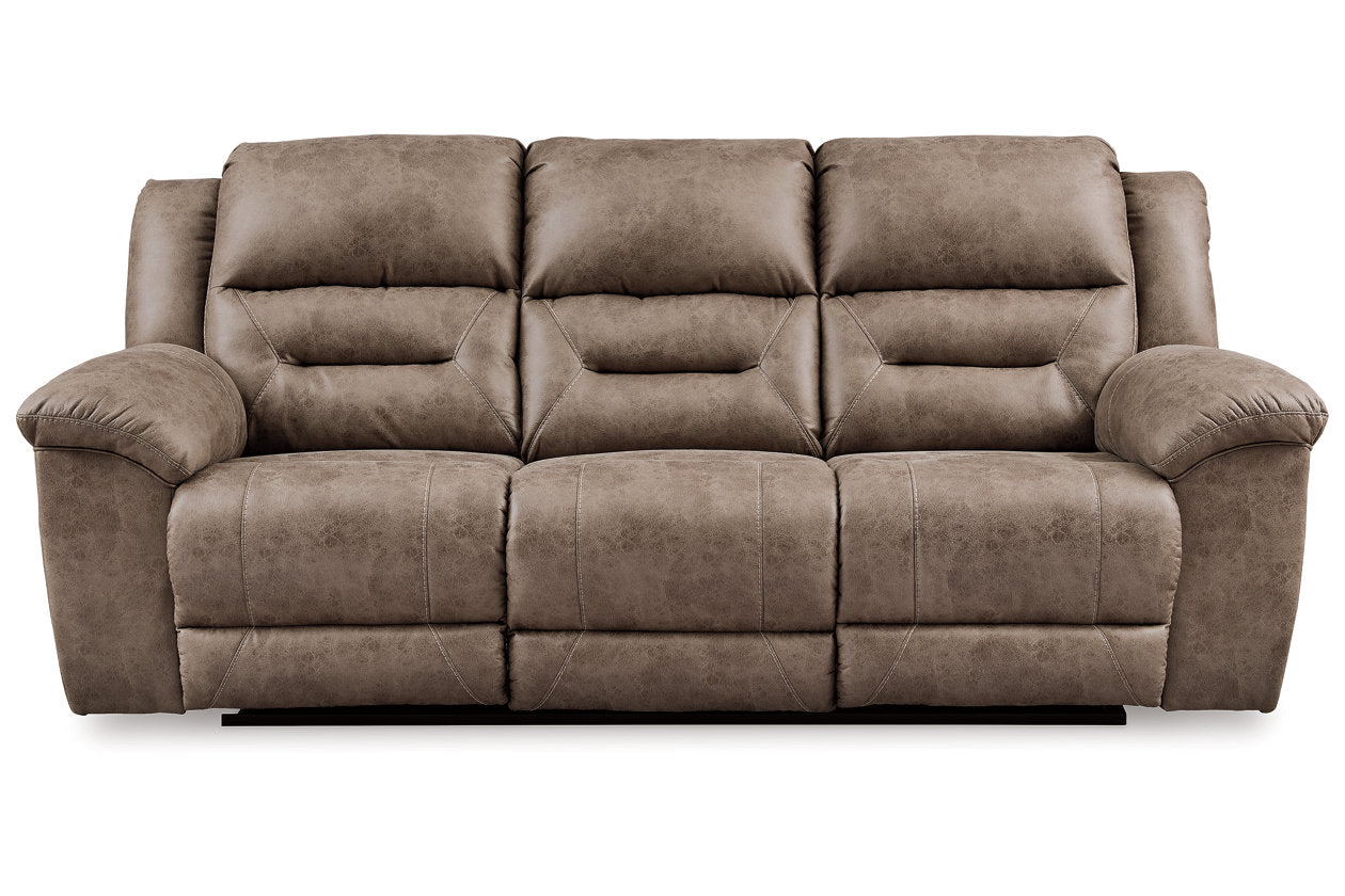 Stoneland Fossil Power Reclining Sofa, Loveseat and Recliner - Ashley - Luna Furniture