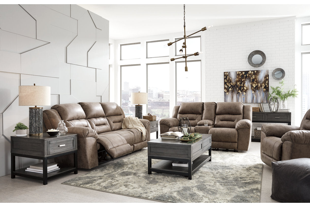 Stoneland Fossil Reclining Sofa, Loveseat and Recliner - Ashley - Luna Furniture