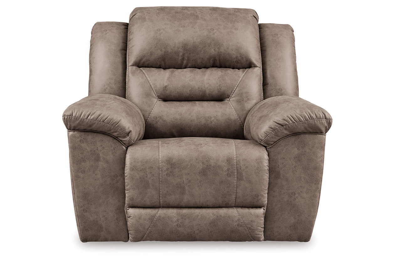 Stoneland Fossil Power Reclining Sofa, Loveseat and Recliner - Ashley - Luna Furniture