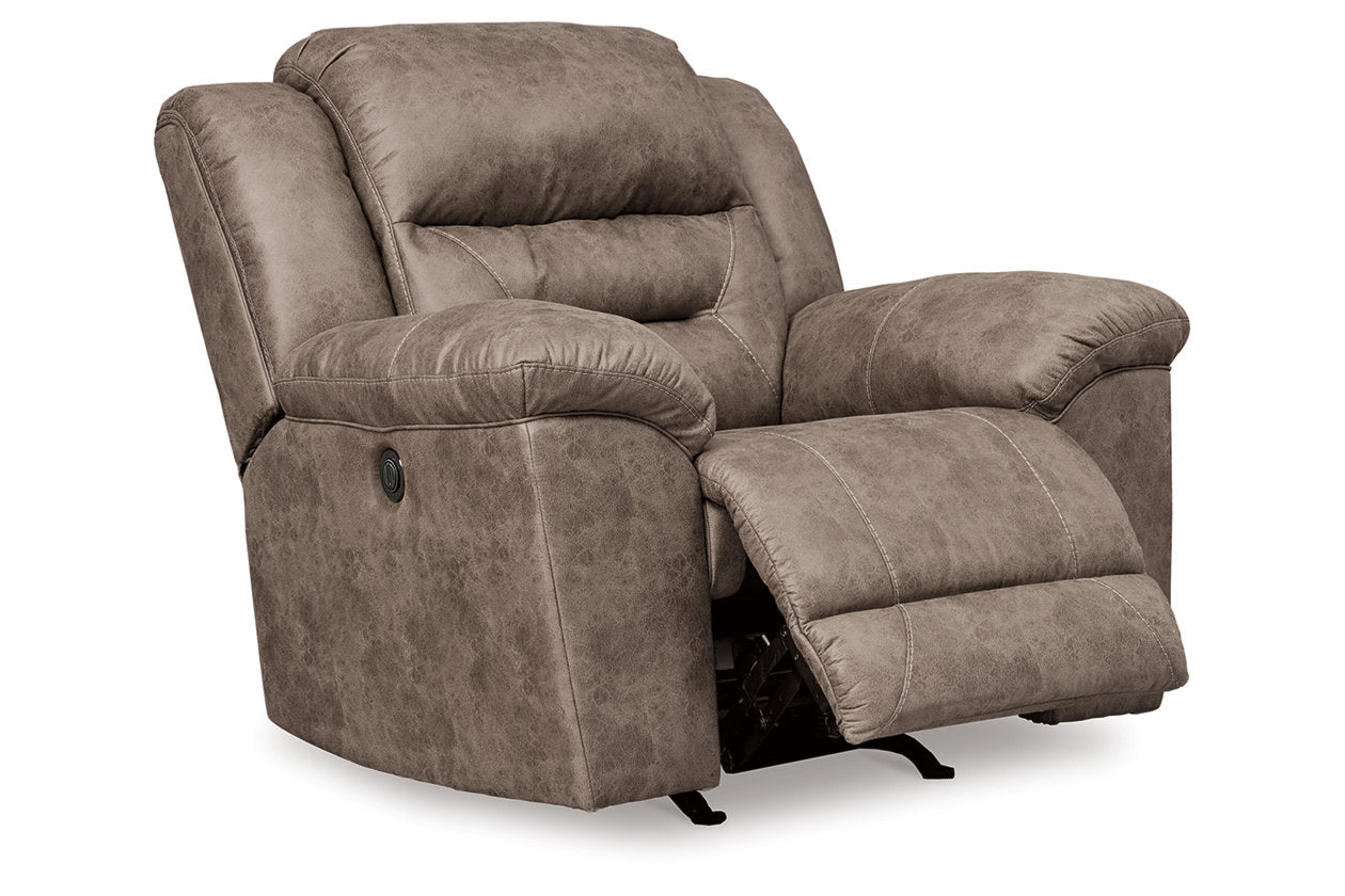 Stoneland Fossil Power Reclining Sofa, Loveseat and Recliner - Ashley - Luna Furniture