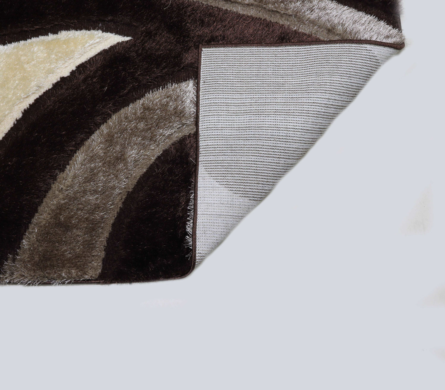 3D Shaggy BROWN Area Rug - 3D444 - 3D444-BRW-57 - Bien Home Furniture & Electronics