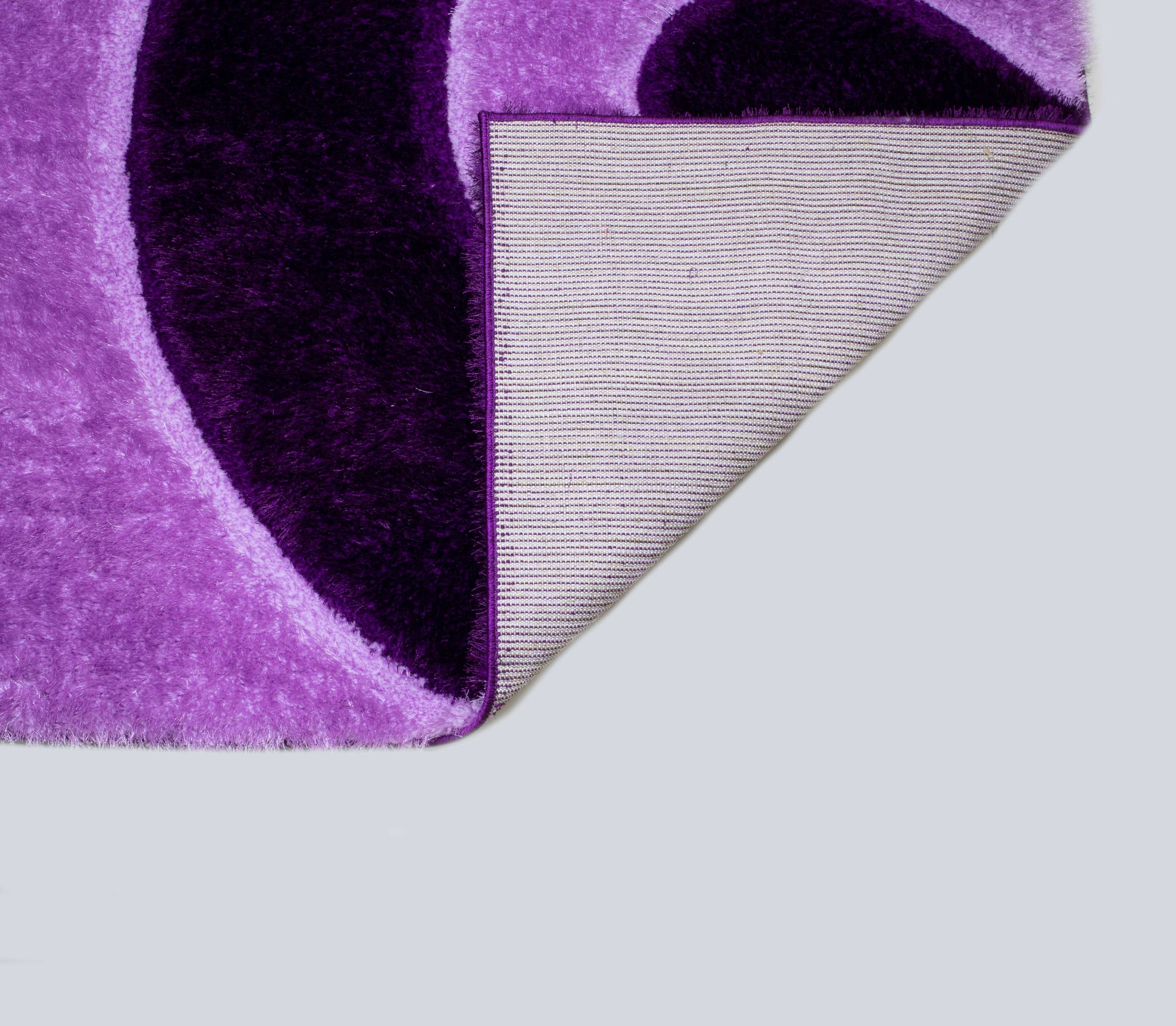 3D Shaggy PURPLE Area Rug - 3D666 - 3D666-PRP-PRP-57 - Bien Home Furniture &amp; Electronics