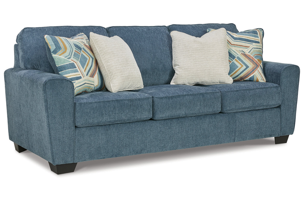 Cashton Blue Sofa and Loveseat - Ashley - Luna Furniture